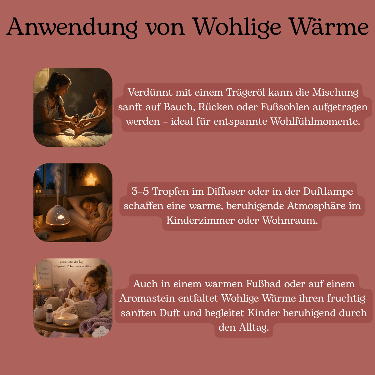 Anwendung von Wohlige Wärme