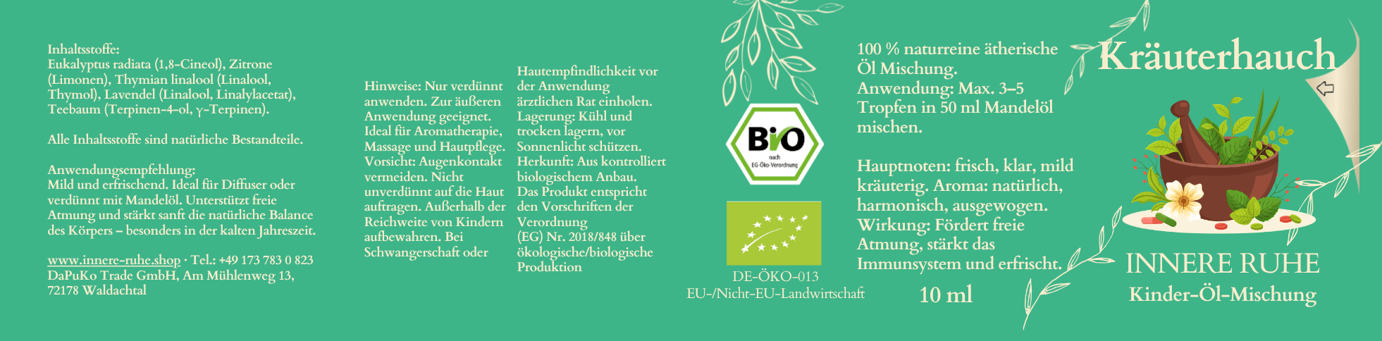 Kräuterhauch Etikett