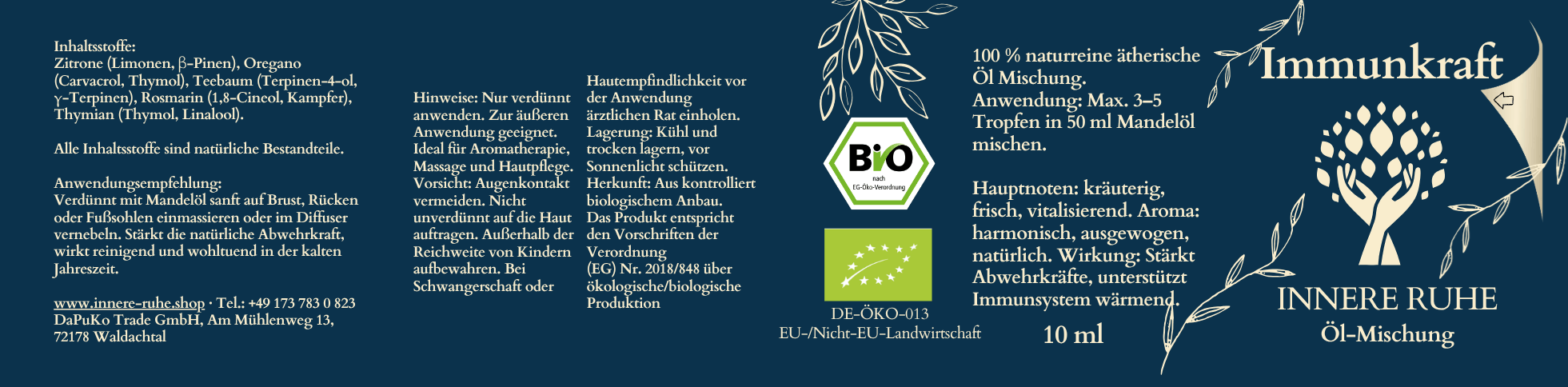 Immunkraft Etikett
