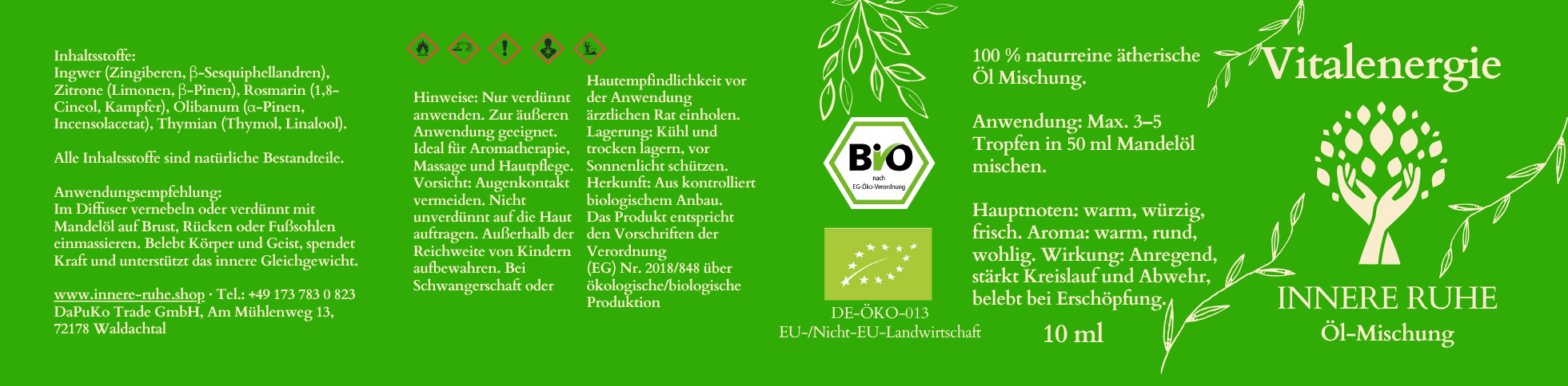 Vitalenergie Etickett