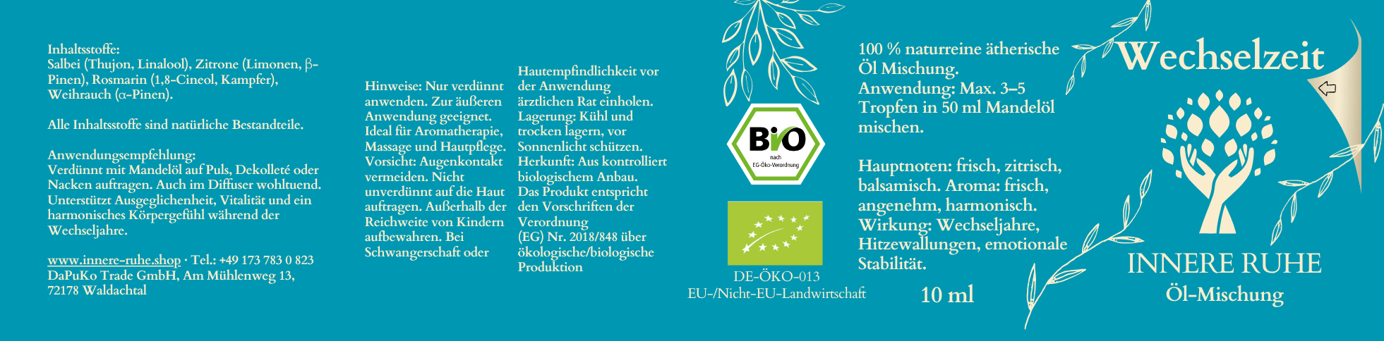 Wechselzeit Etikett