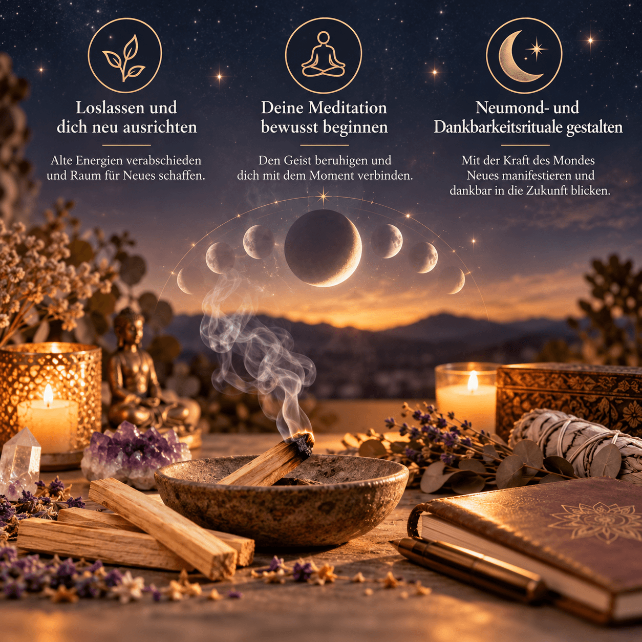 Bildplatzhalter: Bewusster Ritual- und Meditationsplatz